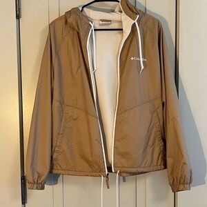 Columbia Light Brown Hooded Jacket